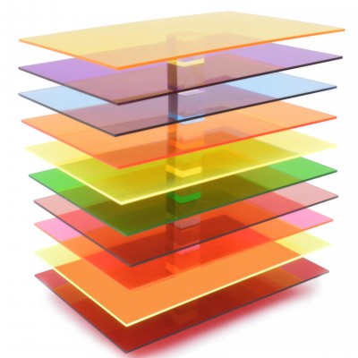 XLNT TECH 10 PCS Translucent Acrylic Sheets 1/8 Thick 8 x 12 Inch, Colored Cast Acrylic Sheet, Plexiglass Plastic Sheet for Laser Cutting and Engraving Signs, DIY Projects, Display Box.