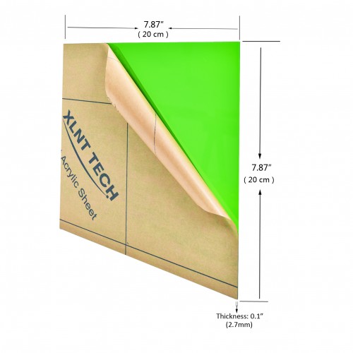 XLNT TECH 10 Pieces & 10 Colors Cast Acrylic Opaque (no-Transparent) Plastic Sheet 8 x 8 Inch (.118" Thick), for Signs, DIY Projects. XLNT TECH 10 Pieces & 10 Colors Cast Acrylic Opaque (no-Transparent) Plastic Sheet 8 x 8 Inch (.118" Thick), for Signs, DIY Projects.